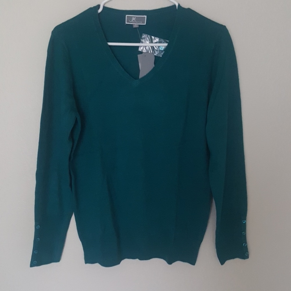 COZY VNECK TEAL ABYSS Size: S